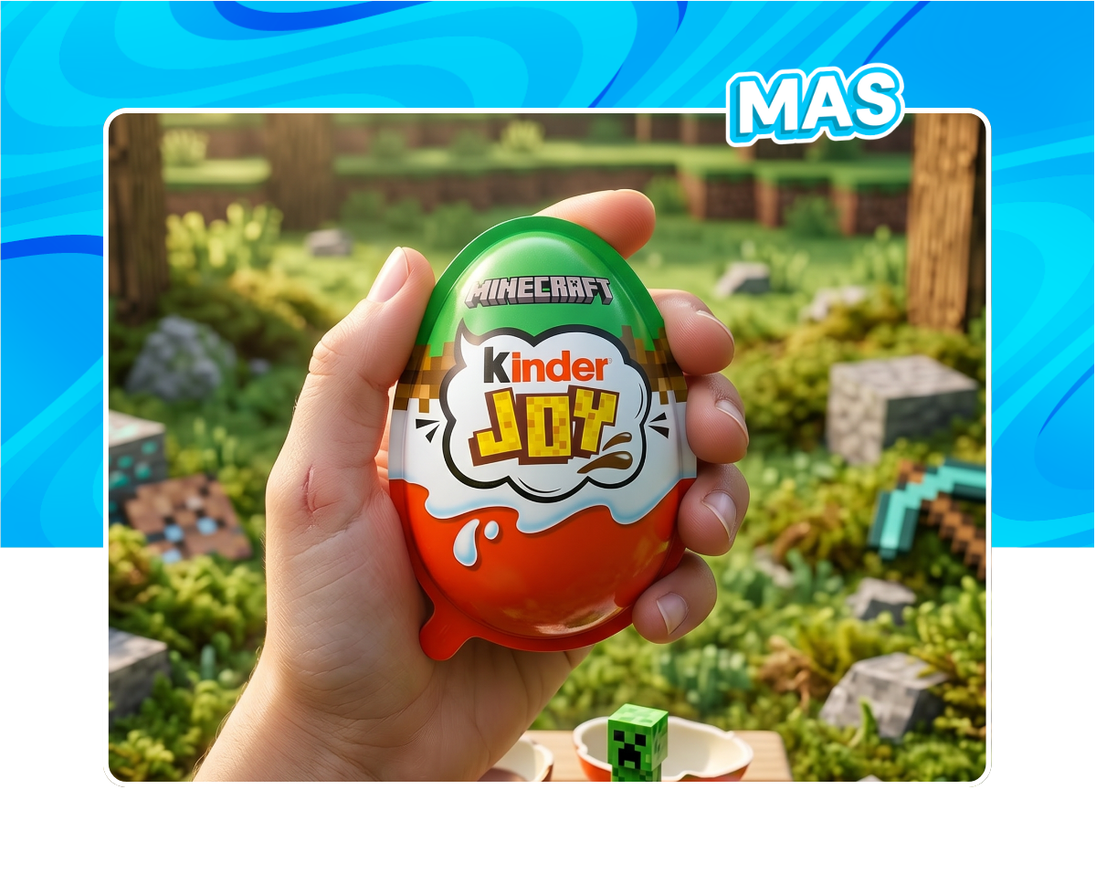 Kinder Joy Minecraft : les œufs Kinder en édition limitée débarquent chez My American Shop