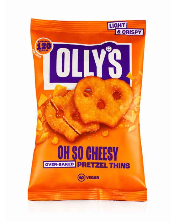 Olly's Pretzel Thins Cheesy - My American Shop