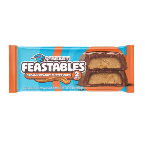 Mr Beast Feastables Creamy Peanut Butter Cups - My American Shop