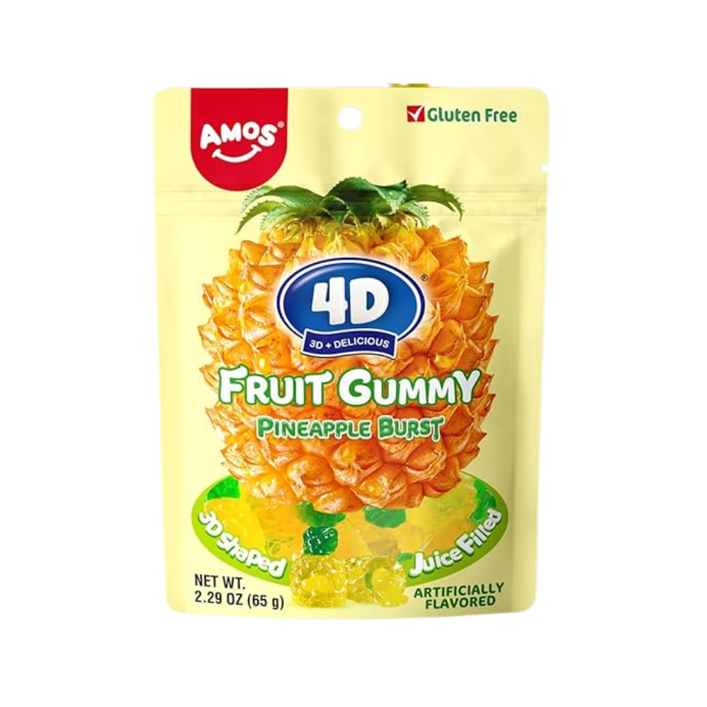 Amos 4D Fruit Gummy Pineapple