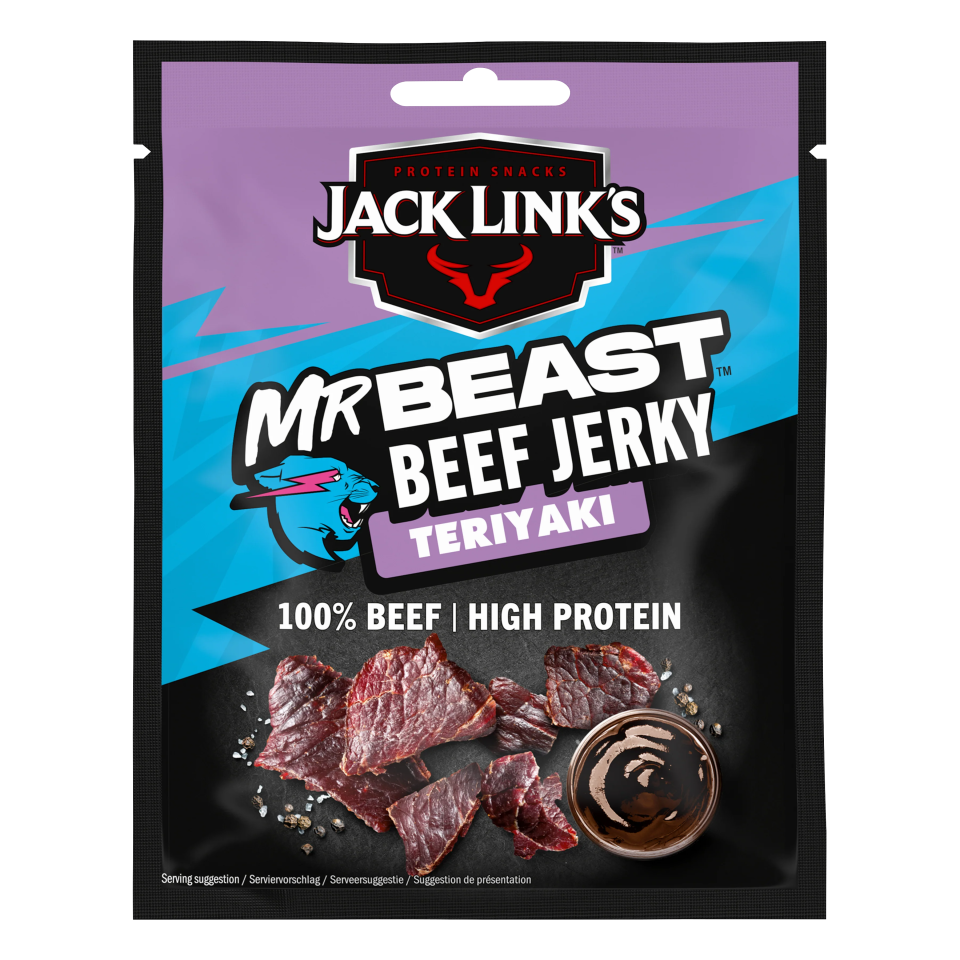 Jack Link's ft Mr Beast Beef Jerk Teriyaki - My American Shop