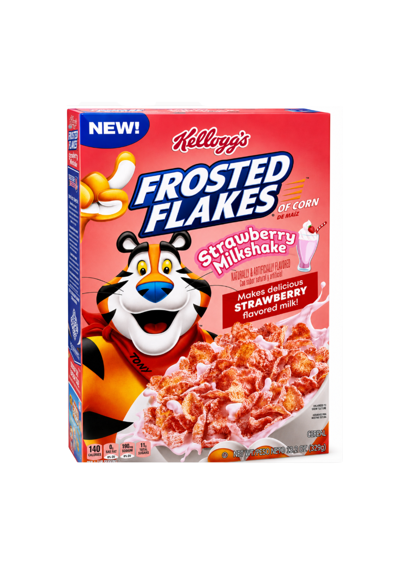 Kellogg's Frosted Flakes Milkshake Strawberry - My American Shop