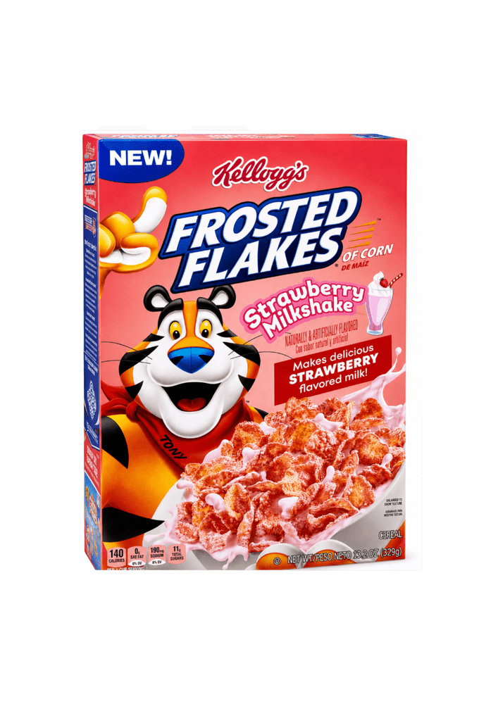 Kellogg's Frosted Flakes Milkshake Strawberry - My American Shop