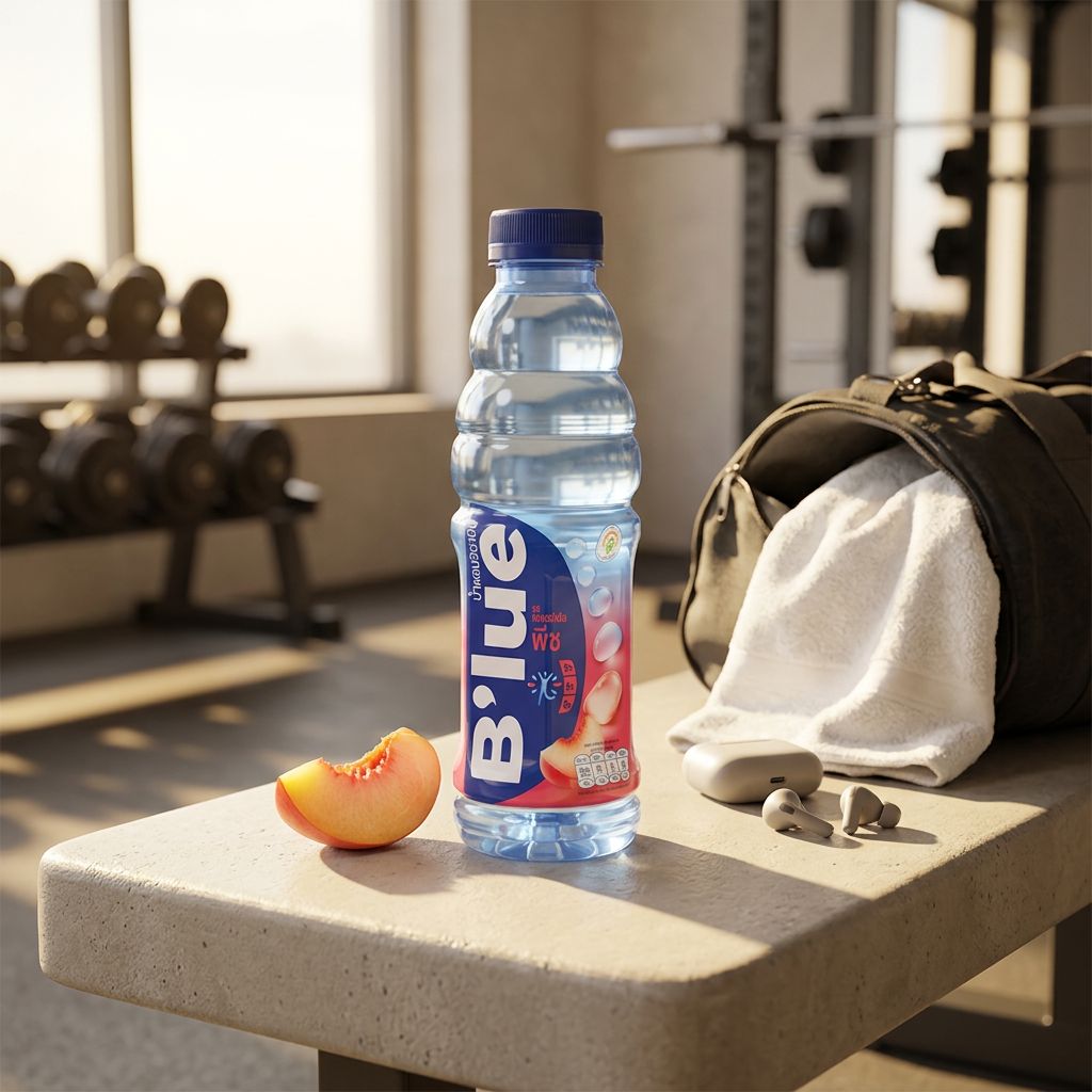 B'lue Vitamin Drinks saveur Pêche, eau vitaminée américaine importée des USA, disponible sur My American Shop