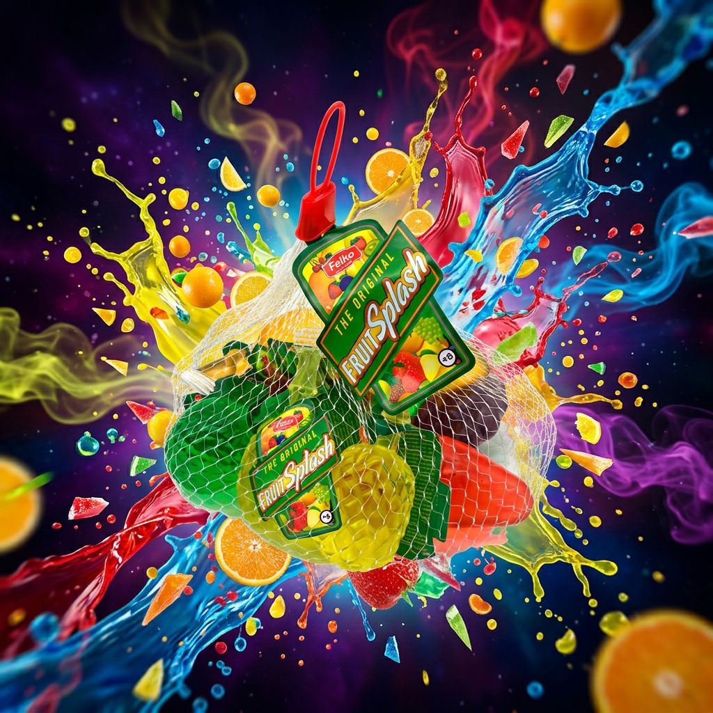 Felko Fruit Splash Dr Sour, bonbon liquide acidulé zéro calorie aux arômes fruités, disponible sur My American Shop