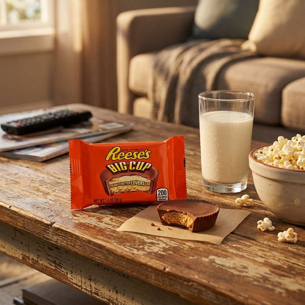 Reese's Peanut Butter Big Cup, format XXL importé des USA, chocolat lait et beurre cacahuète, disponible sur My American Shop