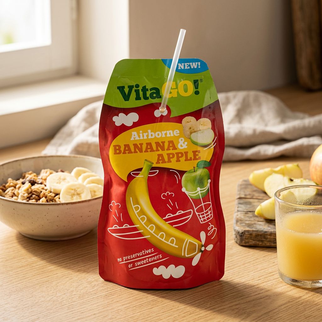 Vitago Banana & Apple, jus banane pomme importé des USA, 35 Kcal/100ml, disponible sur My American Shop