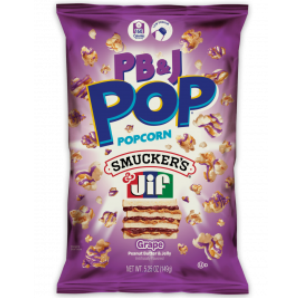Candy Pop Popcorn Peanut Butter & Jelly Grape - My American Shop