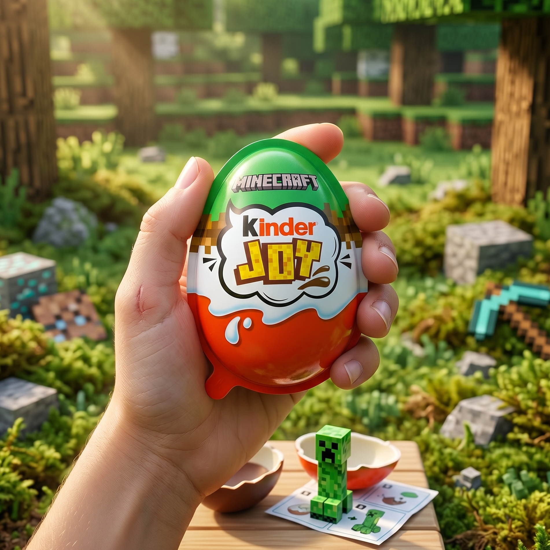 Confezione Kinder Joy Minecraft