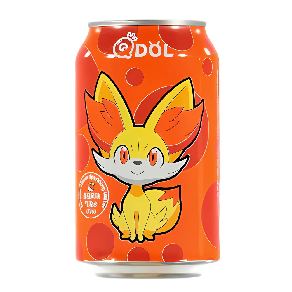 QDOL Pokemon Fennekin Lychee Flavoured Sparkling Water - My American Shop