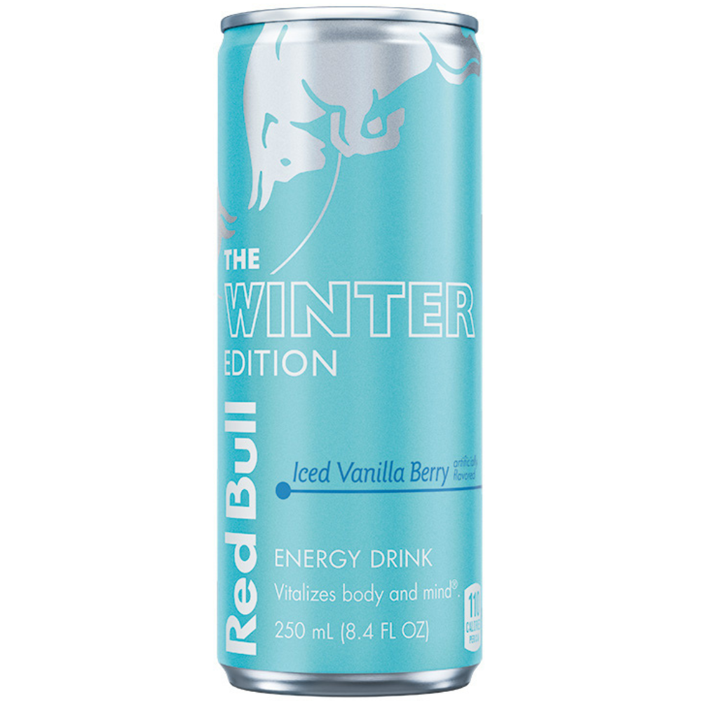 Red Bull Energy Drink Winter Edition Sugarfree Iced Vanilla Berry