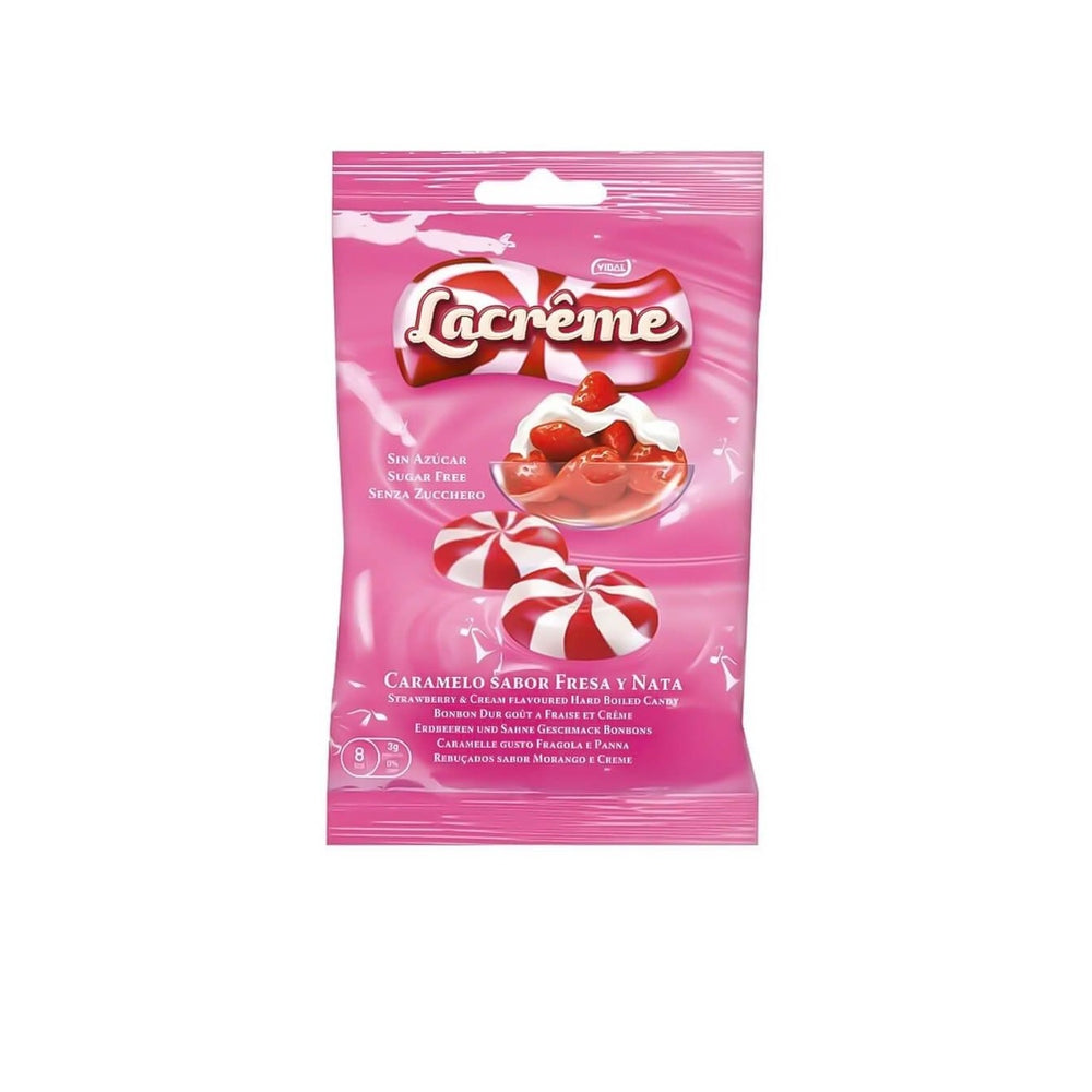 Vidal Lacrême Sugar Free Strawberry & Cream Big - My American Shop