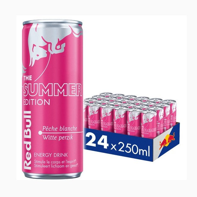 Confezione Red Bull Energy Drink Edizione Estiva Pesca Bianca (24 unità)
