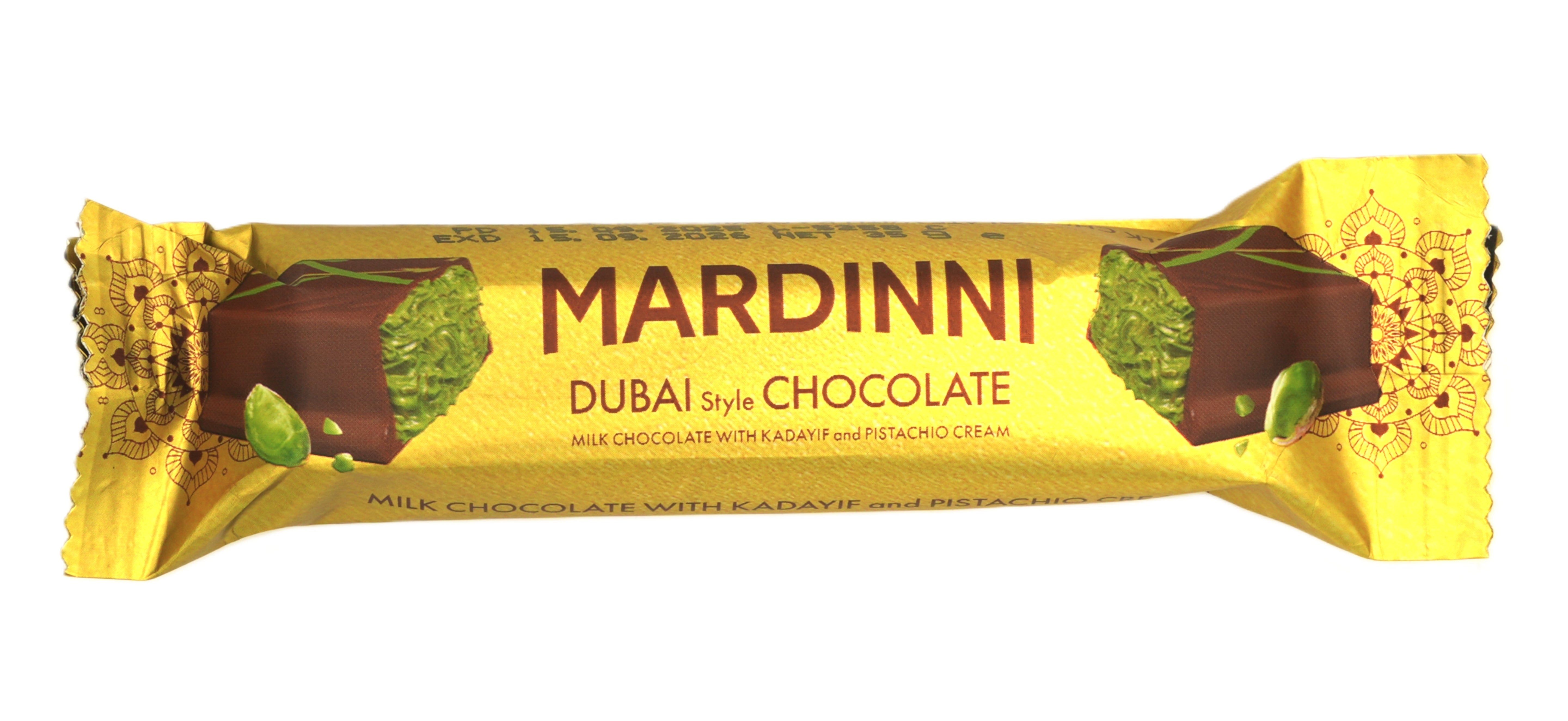Mardinni Dubai Cioccolato con Kunafa e Crema di Pistacchio