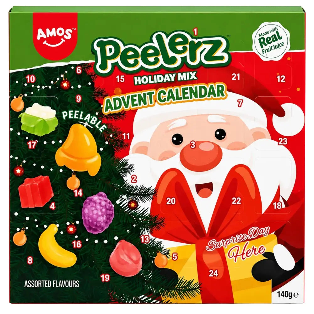 Calendario dell'Avvento con caramelle assortite Amos Peelerz