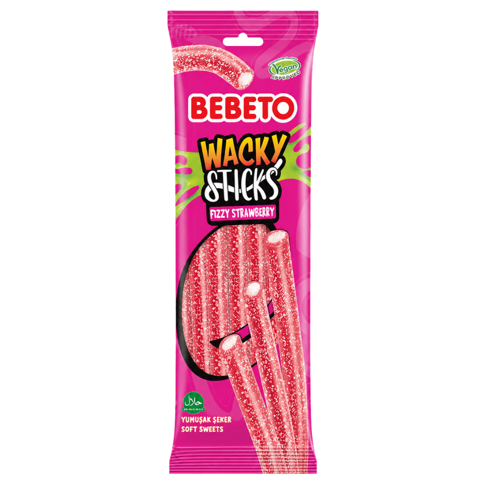 Bebeto Wacky Sticks Fragola Frizzante