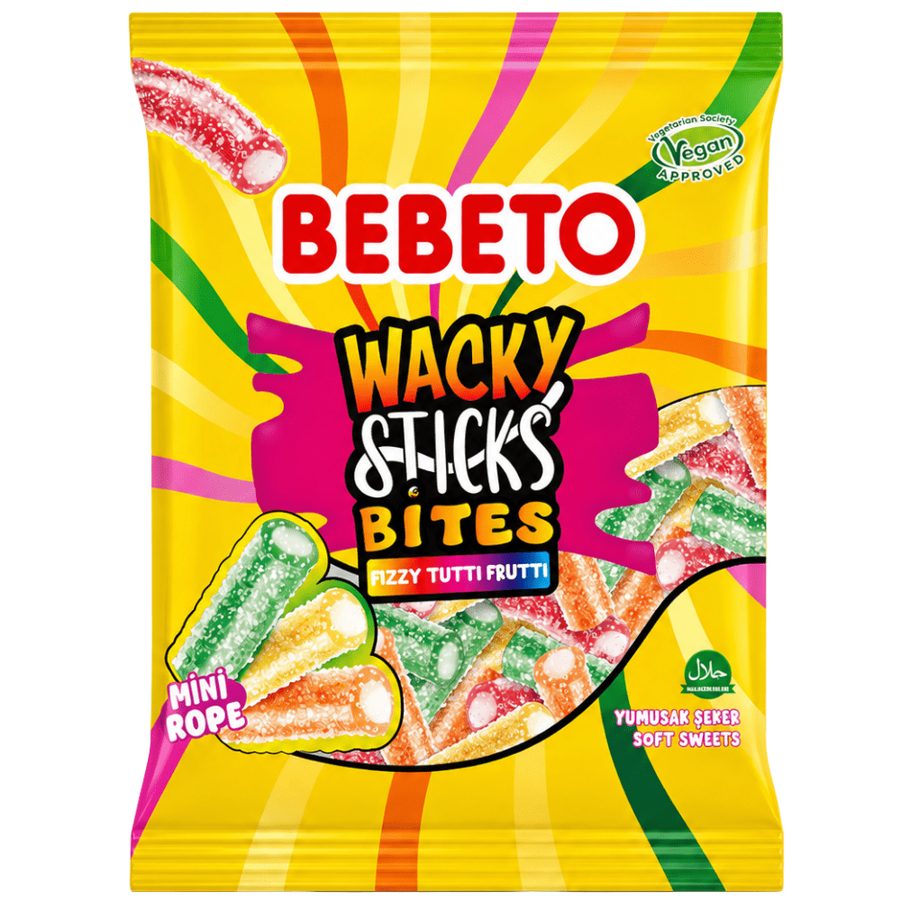 Bebeto Wacky Sticks Bites Frizzanti Tutti Frutti