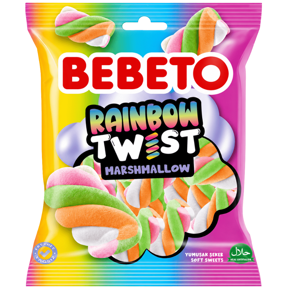 Bebeto Marshmallow Arcobaleno Twist