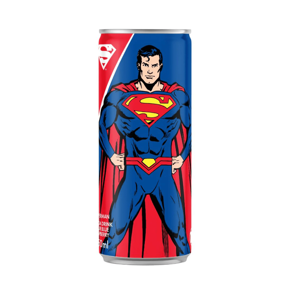 Superman Soda Lampone Blu Asprigno