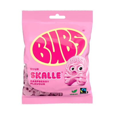 Bubs Godis Teschi Schiuma Fresca Lampone