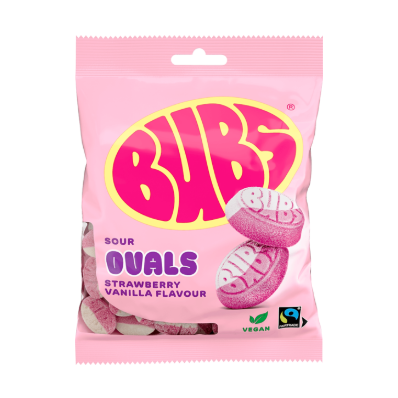 Bubs Godis Goody Ovali Aspri Fragola e Vaniglia