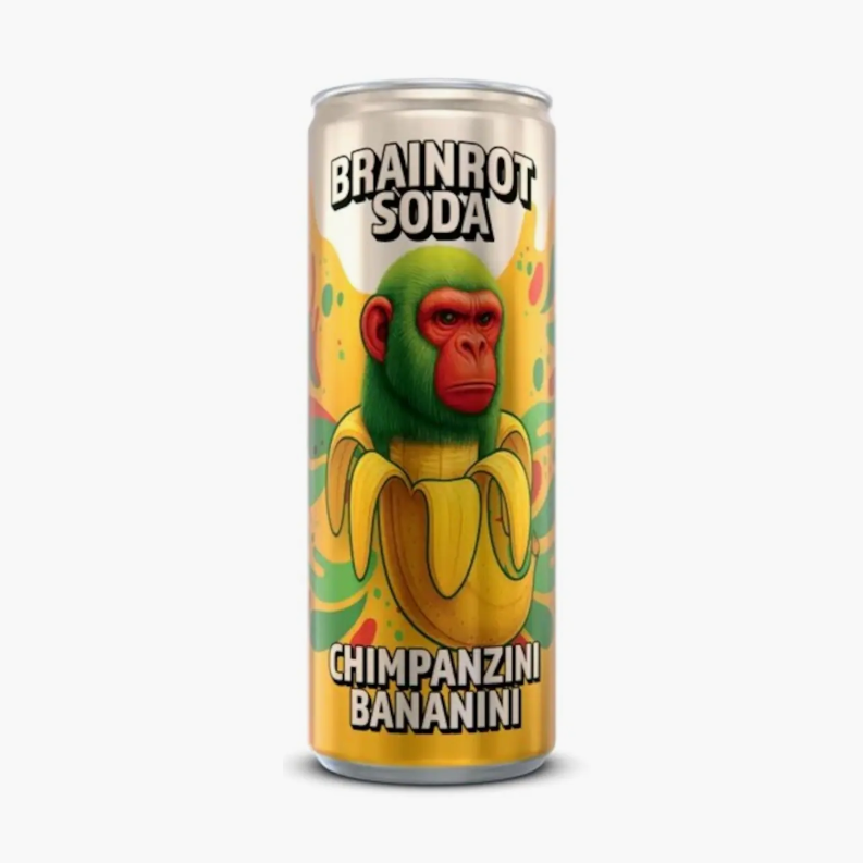 Brainrot Soda Scimpanzé Bananini