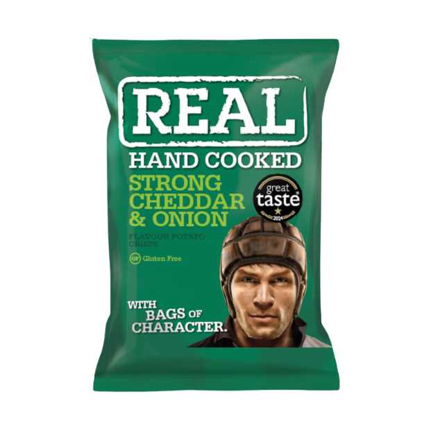 Real Crisp Piccole Formaggio Forte e Cipolle