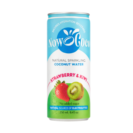 Now Coco Acqua di Cocco Frizzante Fragola & Kiwi