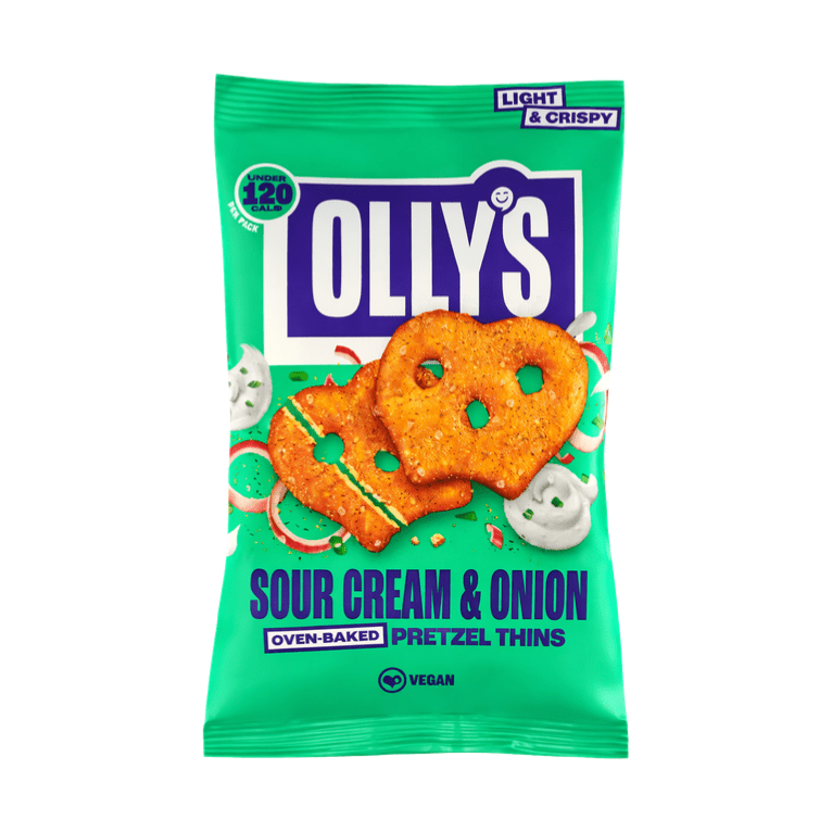 Olly's Pretzel Thins Sour Cream & Onion - My American Shop