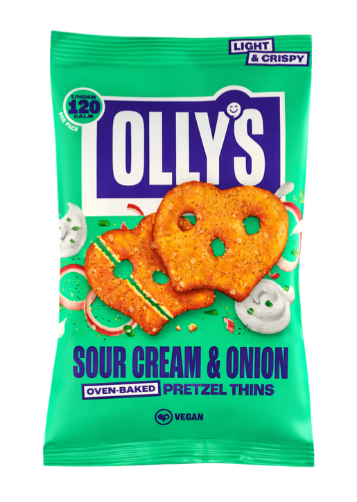 Olly's Pretzel Thins Sour Cream & Onion - My American Shop