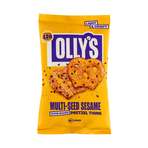Olly's Pretzel Thins Semi Misti e Sesamo Piccolo