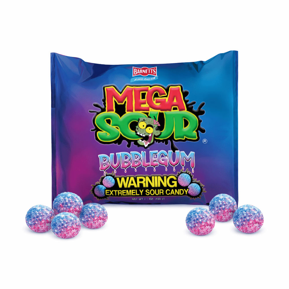 Barnetts Mega Sour Bubblegum - My American Shop