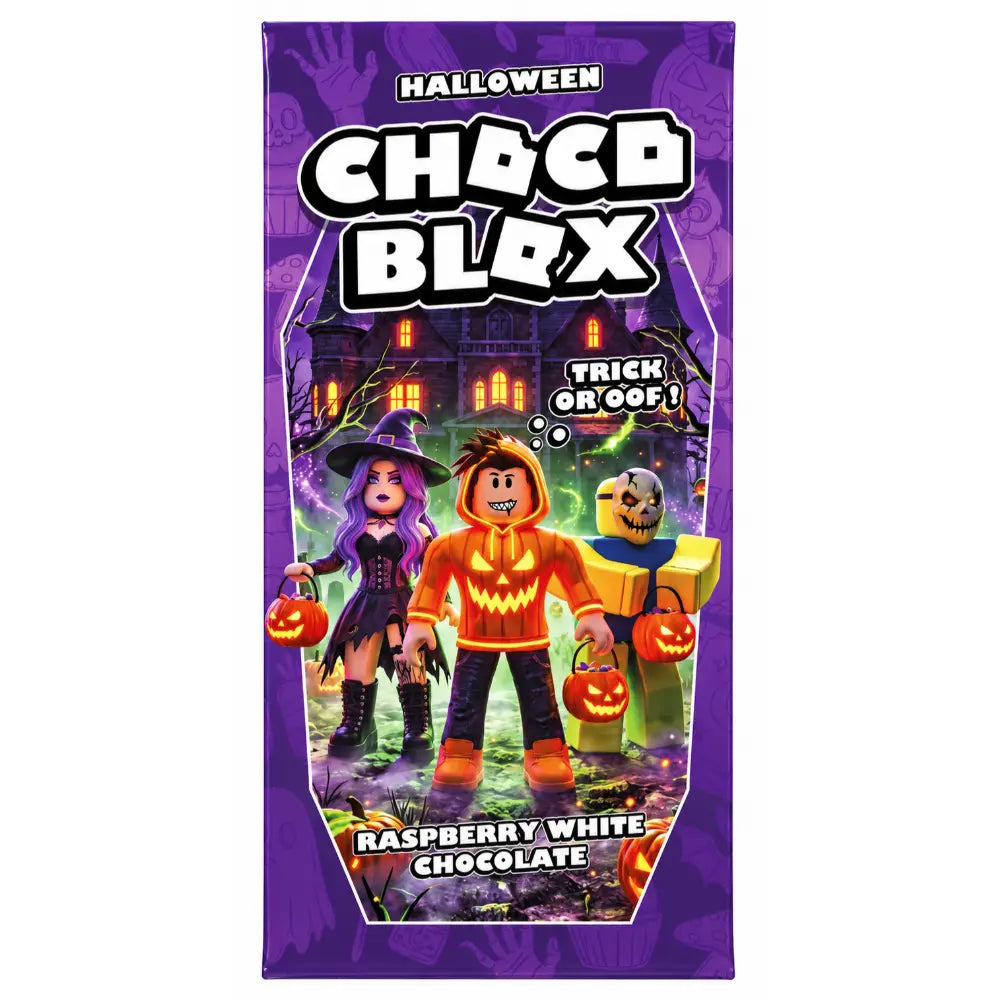 Choco Blox Halloween al lampone e cioccolato bianco