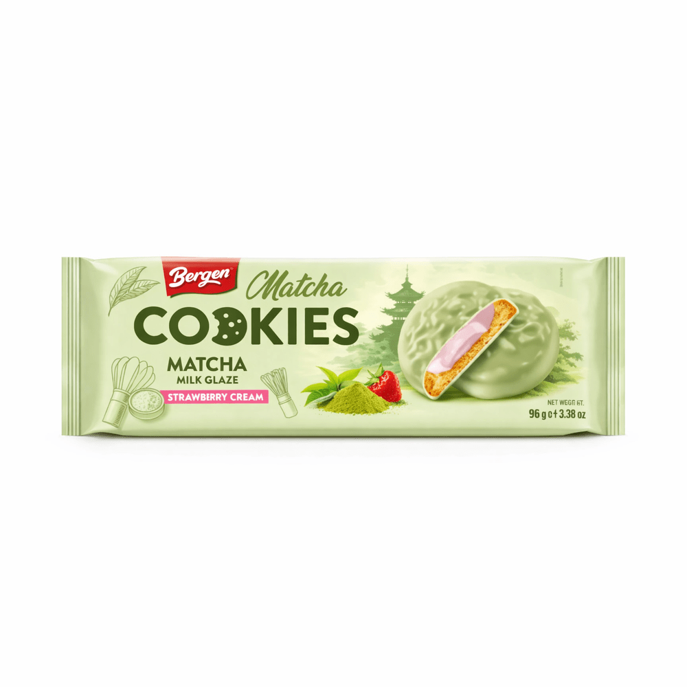 Bergen Biscotti Matcha Crema alla Fragola