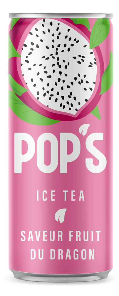 Lattina di tè freddo Pop's al frutto del drago