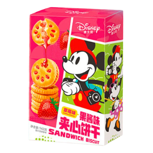 Binqi Disney Strawberry Jam Sandwich Biscuits - My American Shop
