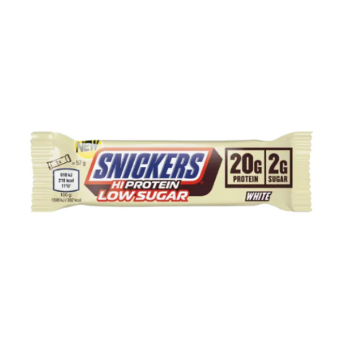 Barretta Proteica Snickers Bianca Basso Contenuto di Zucchero
