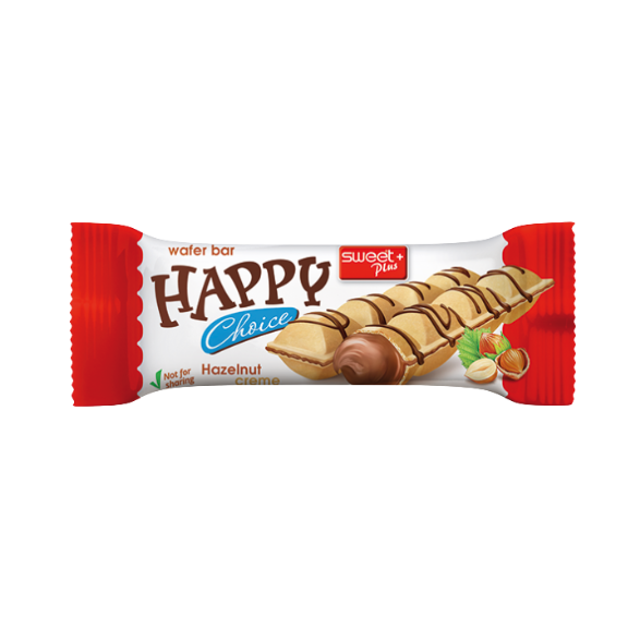 Happy Choice Barretta Wafer Crema alla Nocciola