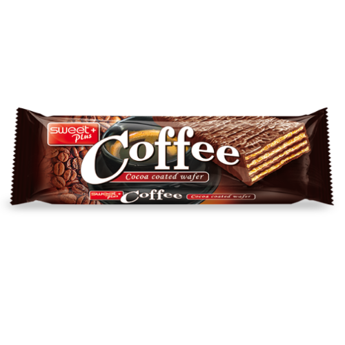 Sweet Plus Coffee Cocoa Coated Wafer - My American Shop