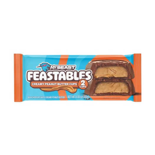 Mr Beast Feastables Creamy Peanut Butter Cups - My American Shop