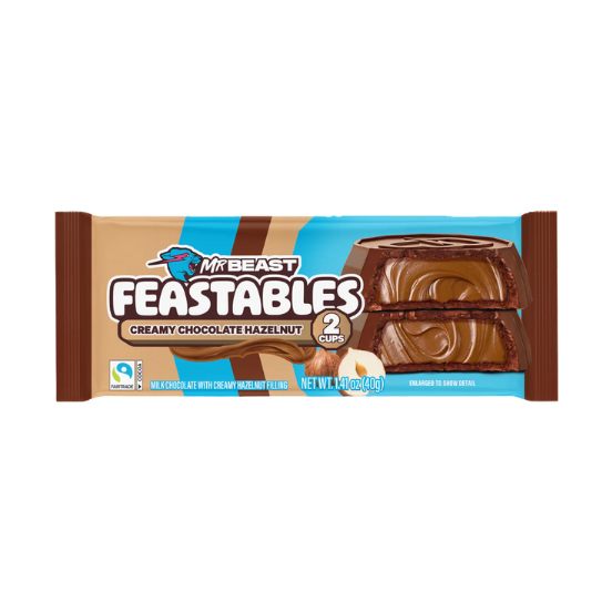 Mr Beast Feastables Coppette Cioccolato e Nocciole Cremoso
