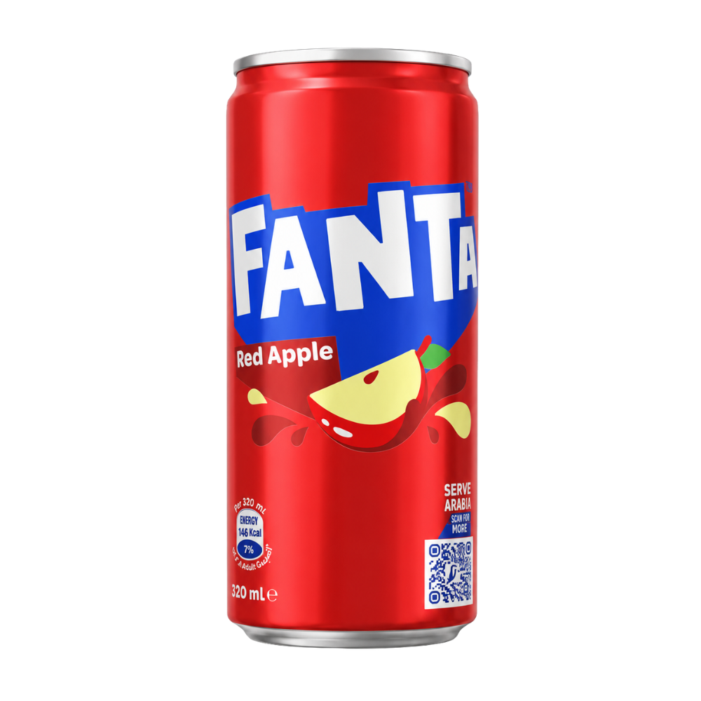 Fanta Egypt Red Apple, soda gazeuse saveur pomme rouge édition Égypte, canette ou bouteille originale importée Belgique