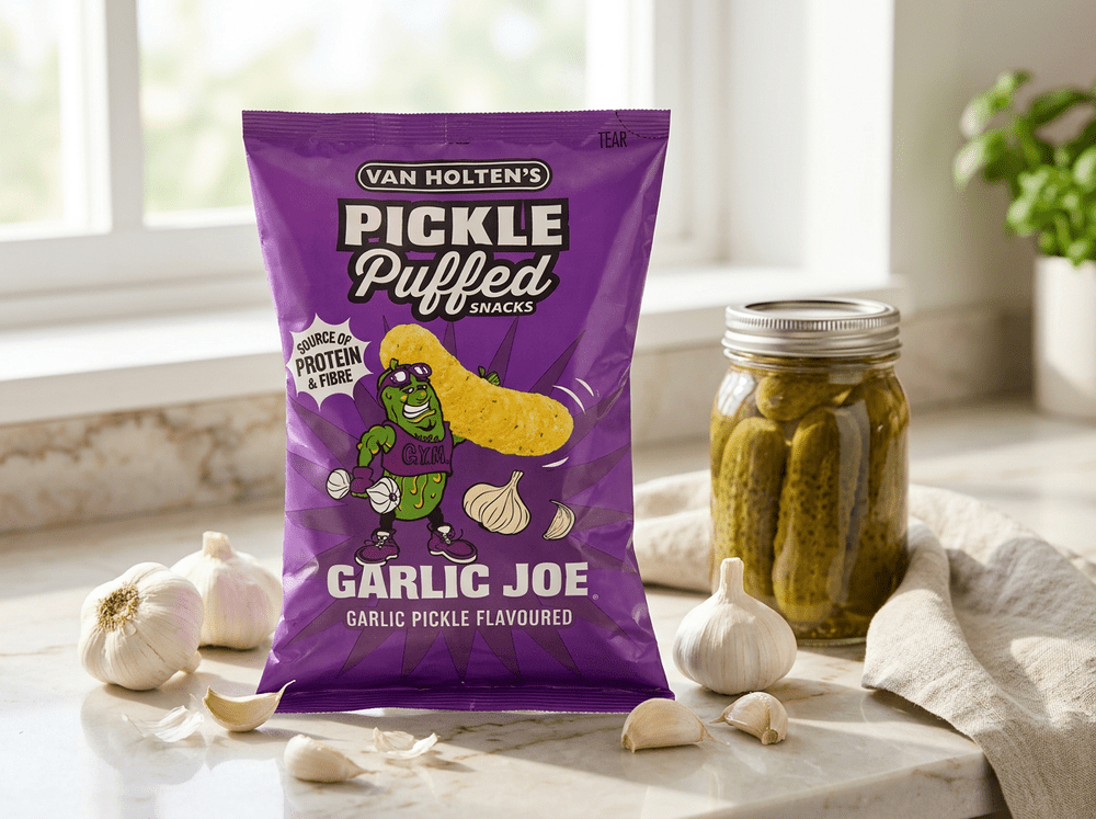 Van Holten's Snack Soffiati al Cetriolo Aglio Joe