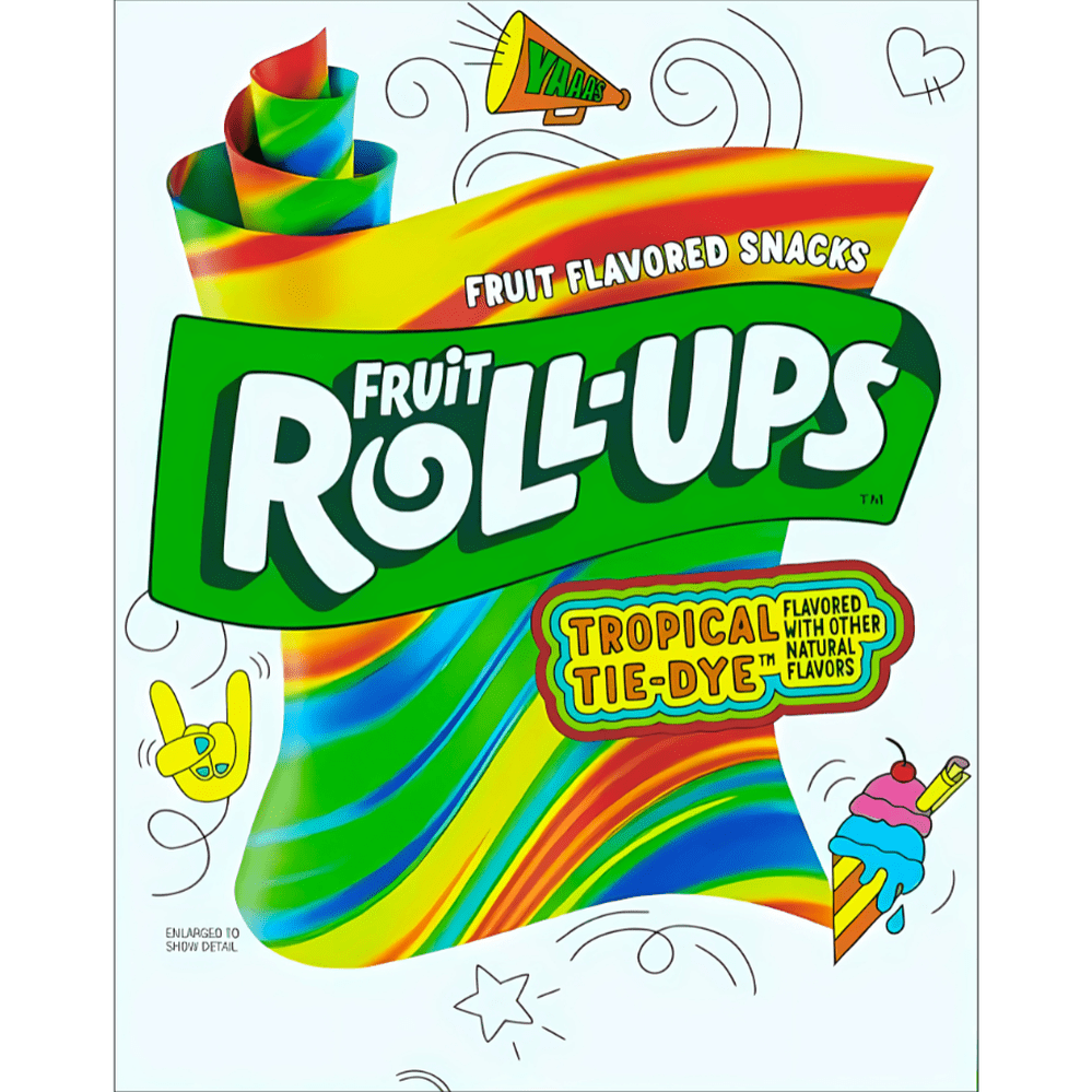Betty Crocker Fruit Roll-Ups Tie-dye Tropicale