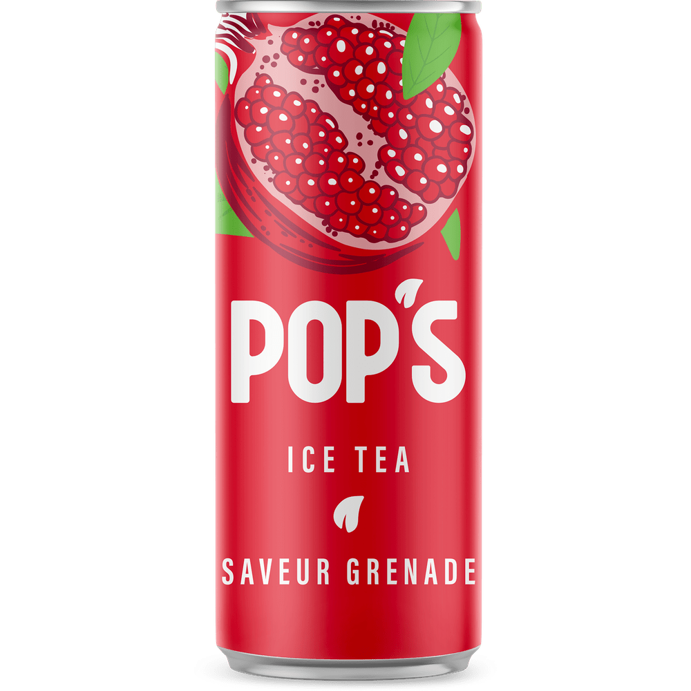 Lattina di tè freddo al melograno Pop's