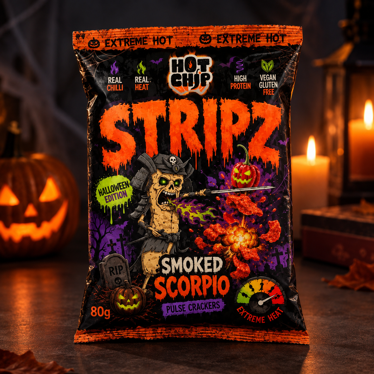 Hot Chip Stripz Scorpio Edizione Halloween