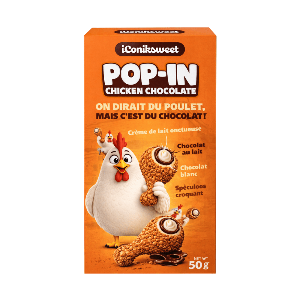 Iconiksweet Pop-In Chicken Chocolate - My American Shop