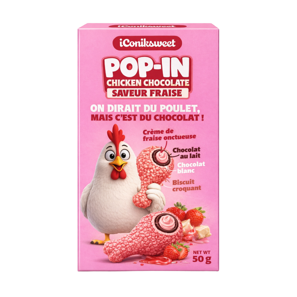 Iconiksweet Pop-In Chicken Strawberry - My American Shop