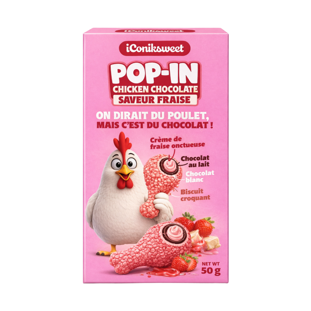 Iconiksweet Pop-In Chicken Strawberry - My American Shop