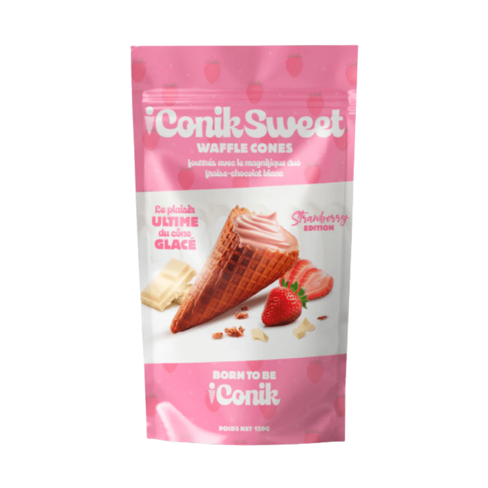 iConiksweet Coni Waffle Cioccolato Bianco e Fragola
